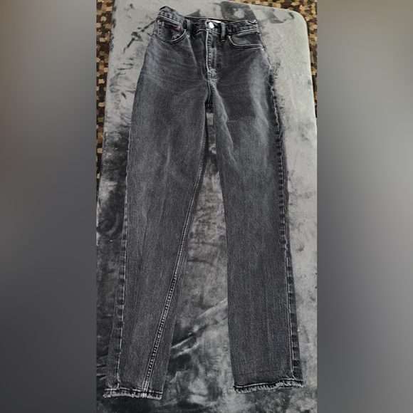 Abercrombie 90s Straight Jean Curve Love Ultra High Rise Jean Size 25 (0 Reg) - Picture 6 of 12